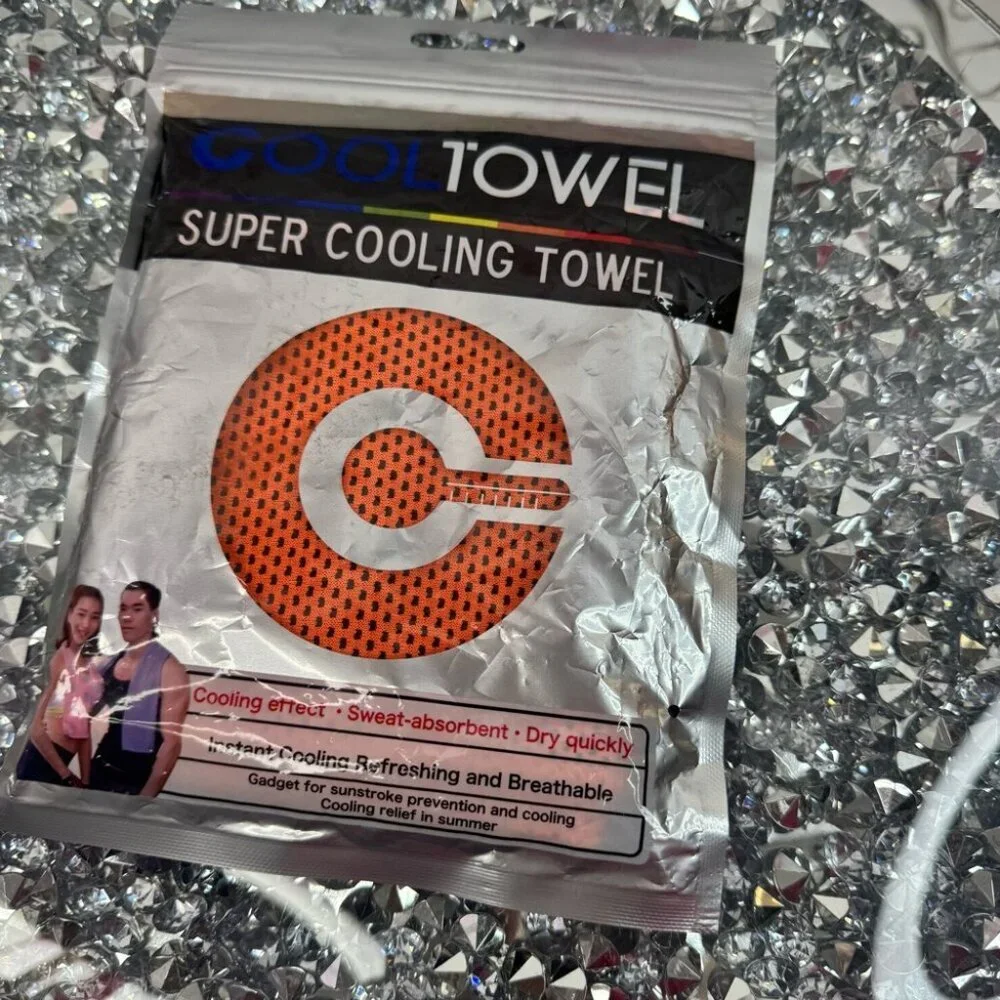 Super Cooling Towel cooling effect outdoors travel sun cold Orange